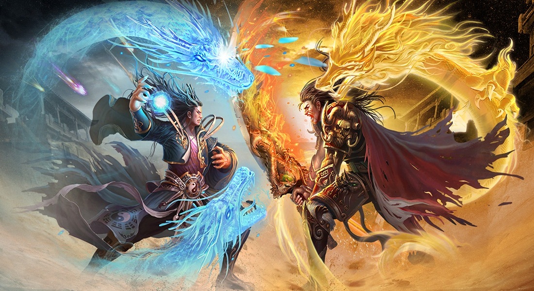 天心传奇战斗宣传漫画，经典玛法大陆战斗场景